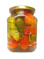 Assorti gherkins & cherry tomatoes 500ml